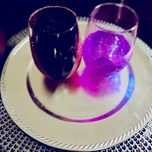 Sparkly wine glasses